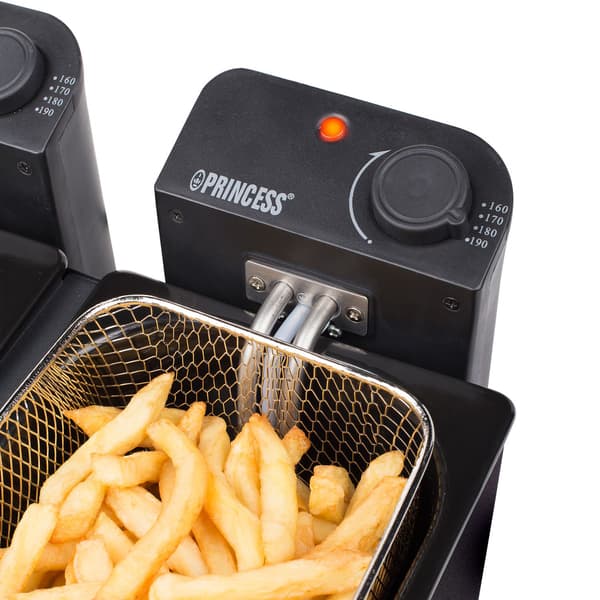 Frituregryde Dobbelt 2x3L 2x1800W Sort