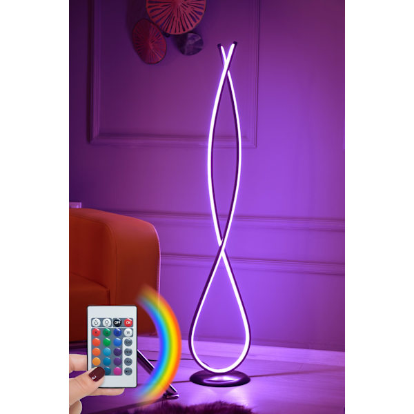 Gulvlampe Infinity Sort - Flerfarvet