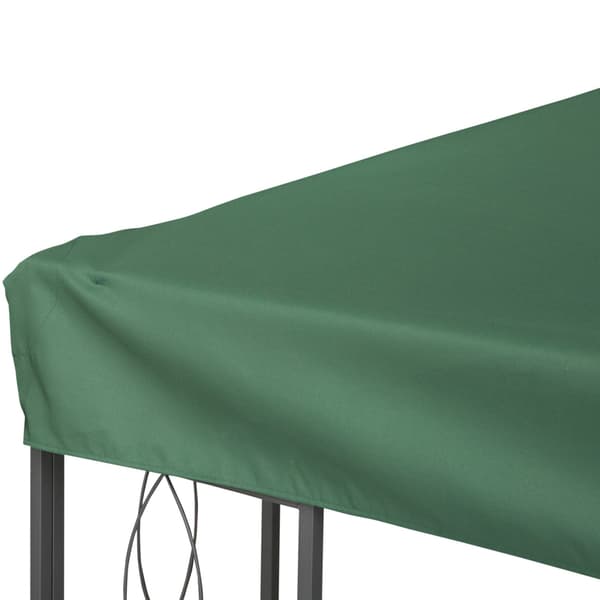 Erstatningstag Lysthustag Til Havepavillon, Polyester, 3X4M, Grøn