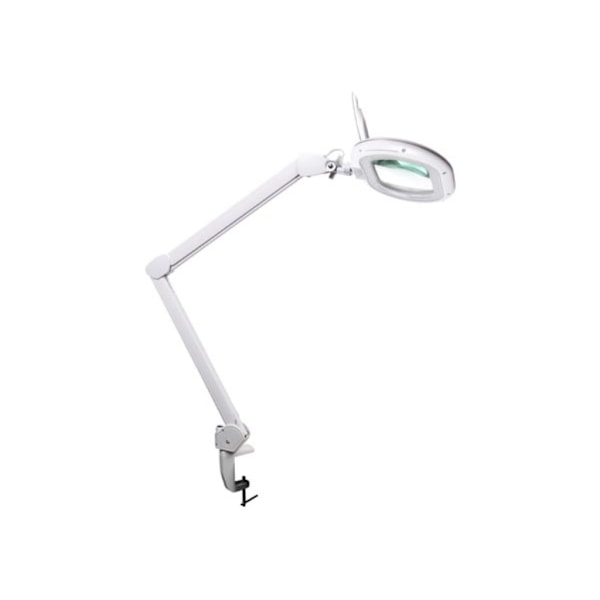Led skrivebordsarbejdslampe med forstørrelsesglas - dæmpbar - 5 dioptrier - 60 lysdioder - varm og kold hvid