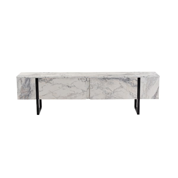 TV Stand Serenity - Fressia marmor, sort