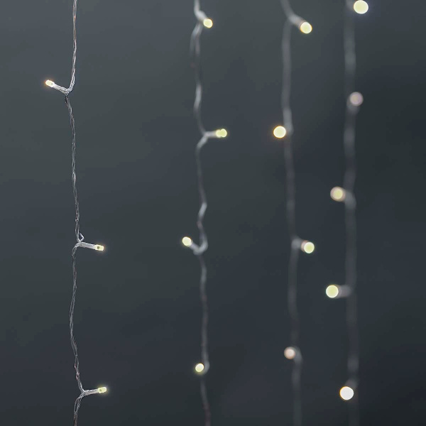 SmartLife Jouluvalot | Verho | Wi-Fi | Lämmin Valkoinen | 200 LED's | 3.00 m | Android™ / IOS