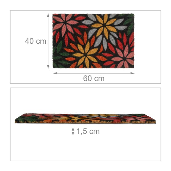 Dörrmatta kokosfiberblommor