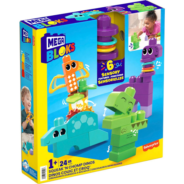 Mega Bloks Fisher-Price Squeak'N Chomp Dinos