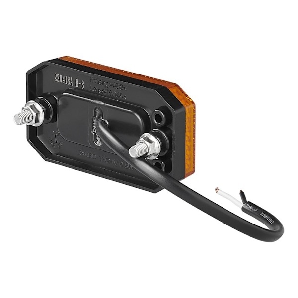 Sidemarkeringslygte 12/24V rav 80 x 44 mm LED