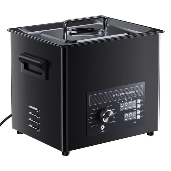 Ultralydsrenser 10L, rustfrit stål, 40kHz knapkontrol