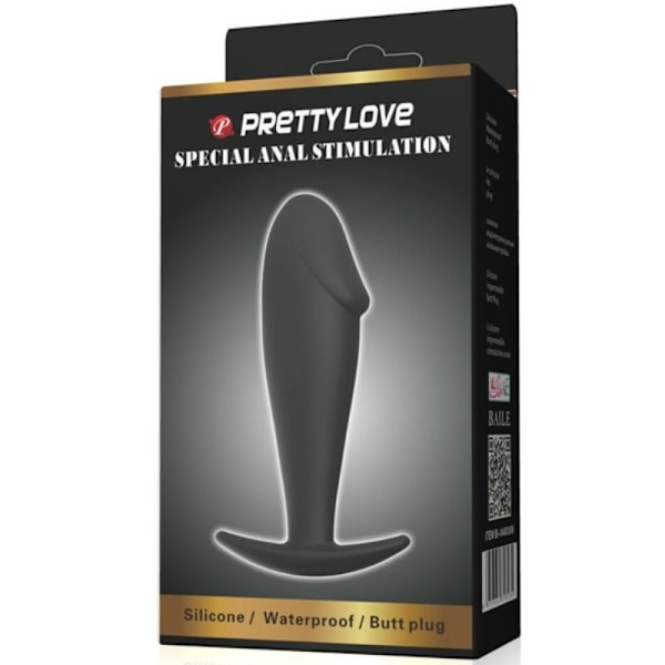 Pretty Love - Anal Plug Silikone Penis Form Sort