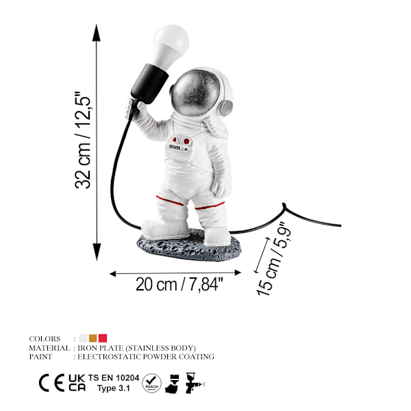 Bordlampe Astronaut - 3