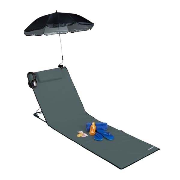 Strandmatta med parasoll