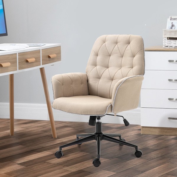 Drejestol Kontorstol Højdejusterbar Ergonomisk Rocker Funktion Skum