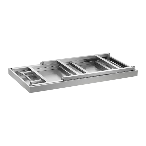 Sammenklappeligt arbejdsbord i rustfrit stål 120 x 60 cm op til 120 kg Royal Catering RCAT-120K