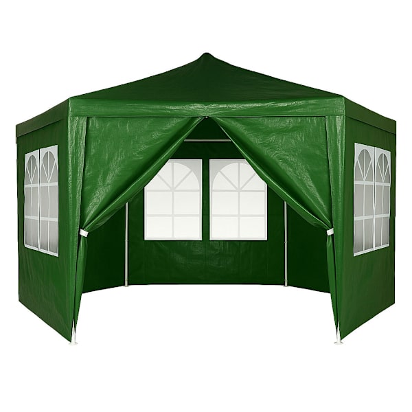 Garden Trade Pavilion Teltta 2x2x2 m Windows Green MultiGardenilla