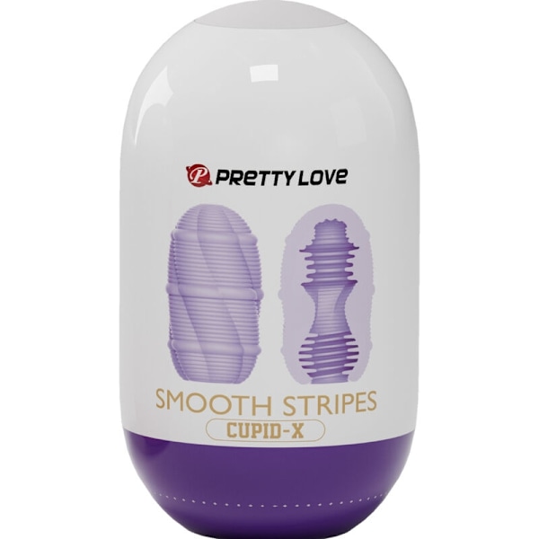 Pretty Love - Smooth Stripes Cupid Masturbator Egg