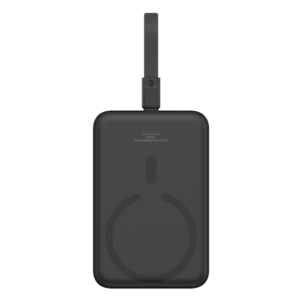 Mini Powerbank MagSafe 10000mAh 20W med Lightning-kabel för iPhone 0,3m svart