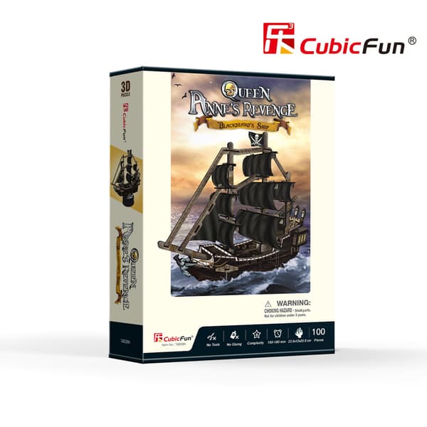 Cubicfun 3D-palapeli Queen Ann´s Revenge