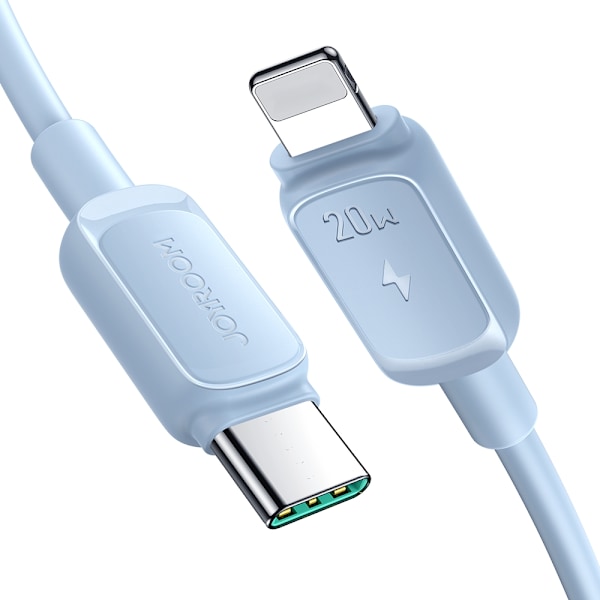 Kaapeli iPhonelle USB-C - Lightning 20W 1,2m sininen