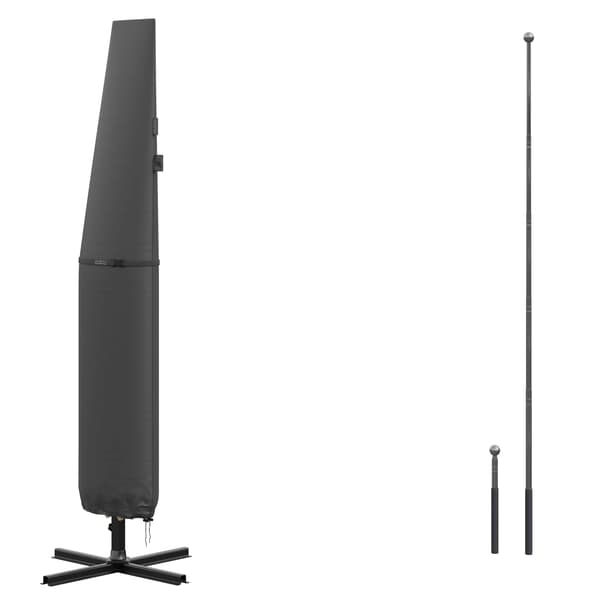 Parasollskydd, Antracit, Max 350 cm, Väderbeständig