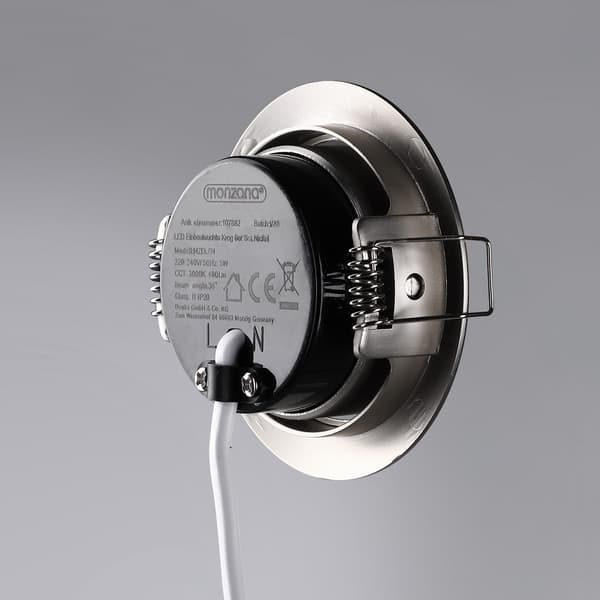 LED infällda taklampor, 6-pack, dimbara, vridbara