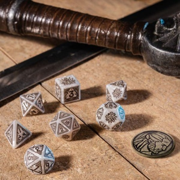 The Witcher Dice Set Geralt Valkoinen susi (7)