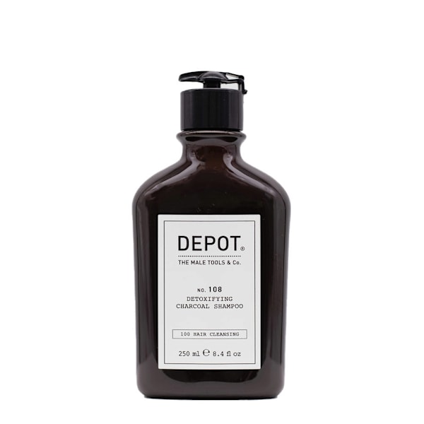 Depot, 100 Hair Cleansing No. 105, Charcoal, Hair Shampoo, For Detoxing, 250 ml