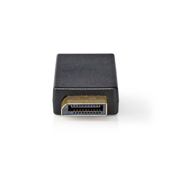 DisplayPort-sovitin | DisplayPort uros | HDMI naaras | 4K@30Hz | Kullattu | Suora | Pyöreä | ABS | ABS-Muovi | Antrasiitti | Laatikko