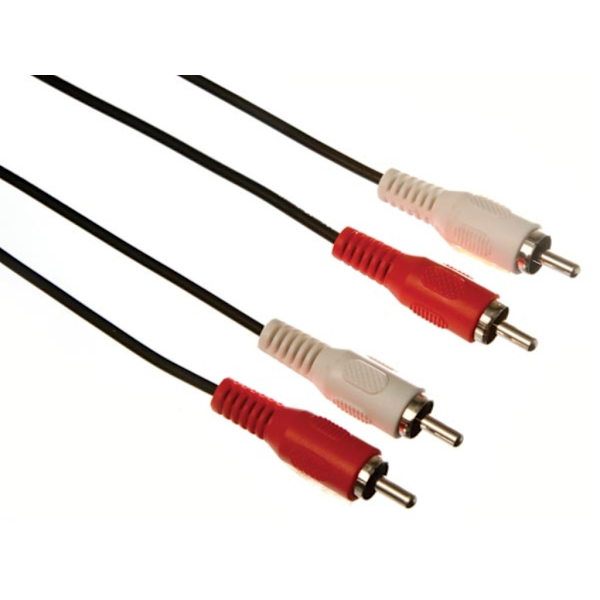 2 X Rca lydstik Til 2 X Rca lydstik / Basic / 1,50 M / MM / Guldbelagt