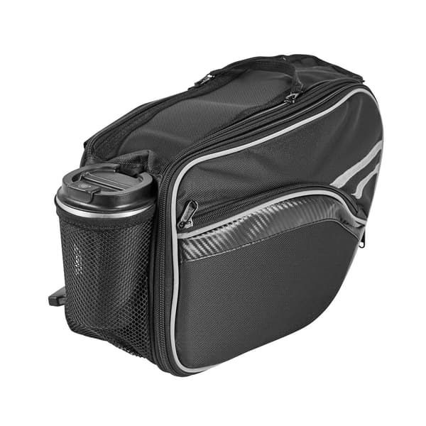 Motorcykel sadeltaske 30L, regnslag, universal pasform, sort
