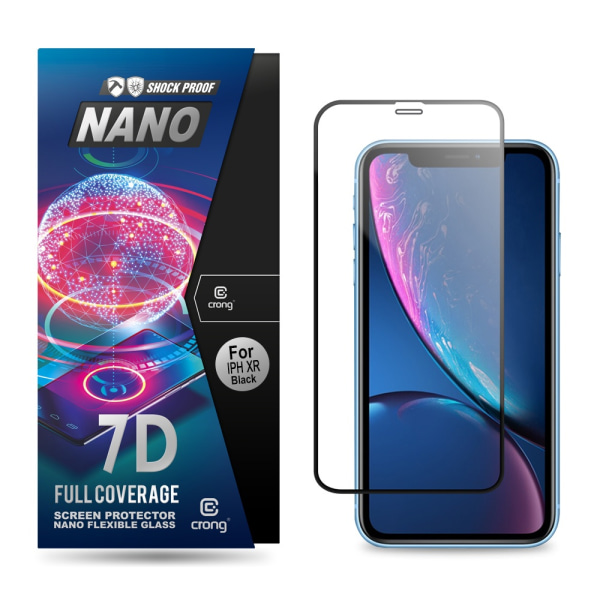 Crong 7D Nano Flexible Glass – täysin peittävä hybridi-näytönsuo