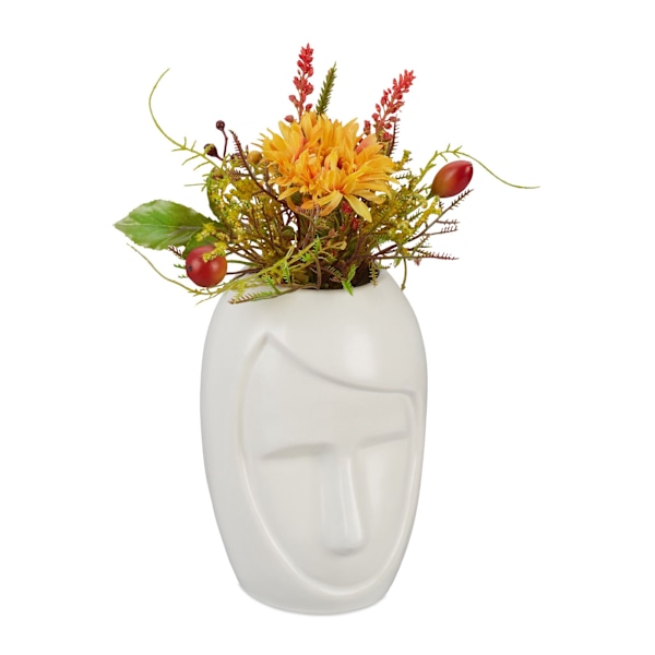 Ansigtsformet blomstervase