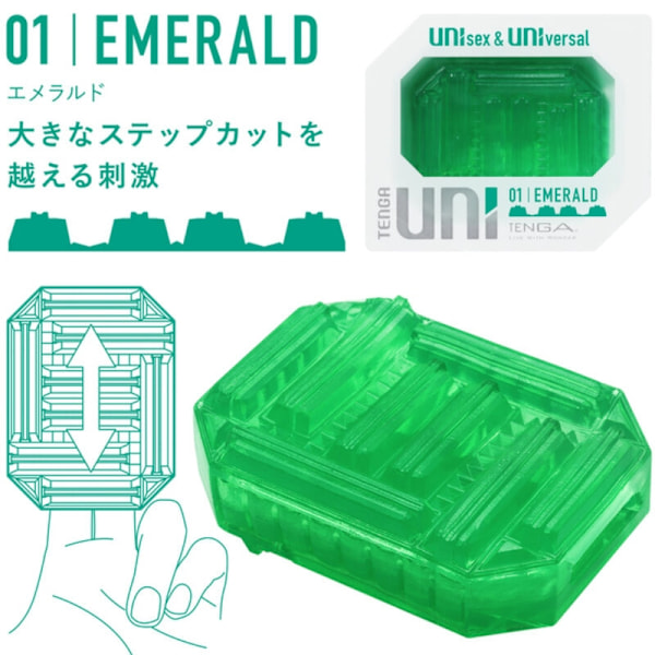 Tenga - Uni Emerald Masturbator Sormus