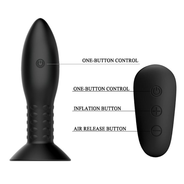 Mr Play - stik med sorte roterende bolde fjernbetjening