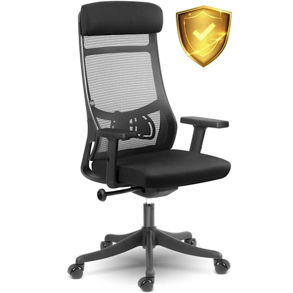 Ergonomisk kontorstol med micro mesh, Sofotel Brema, sort