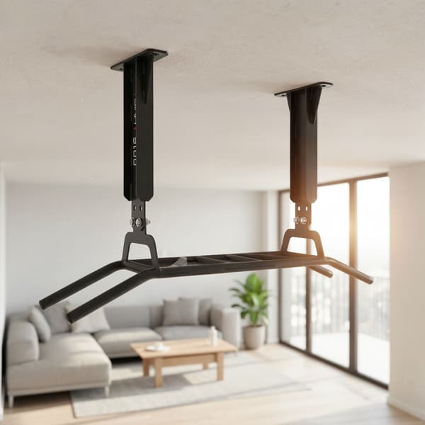 Pull-up stang – væg- eller loftmontering, stål, 180 kg kapacitet