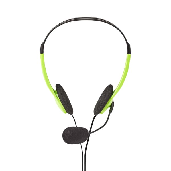 PC-headset | On-Ear | Stereo | 2x 3.5 mm | Fold-Away Mikrofon | Grøn