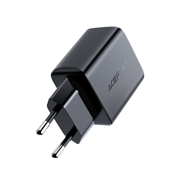 Snabb USB-C 20W Power Delivery laddare, svart