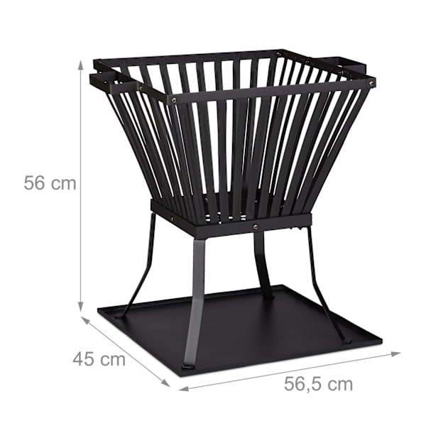 Ildkurv XL med ildgaffel