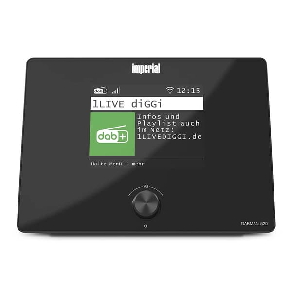 Kompakti hybridiradio, jossa Bluetooth, DAB+, FM ja internet