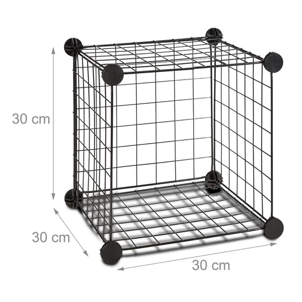 Hyldesystem med trådnet 6 rum