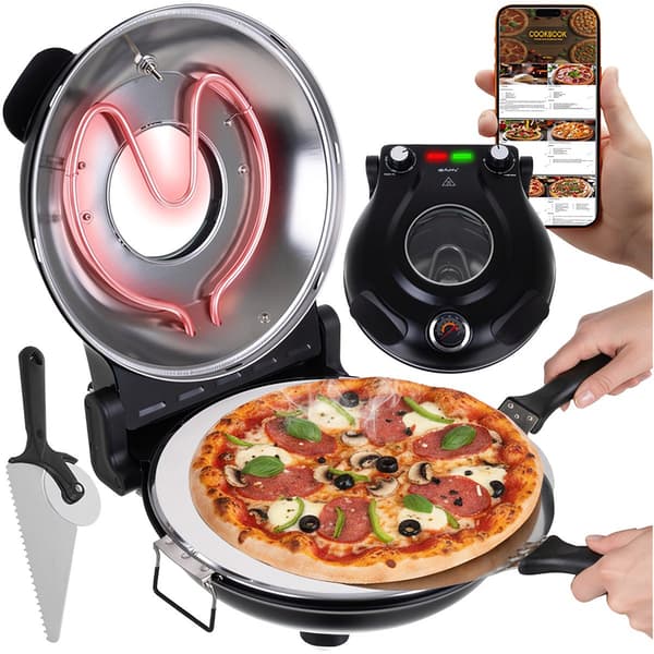 Pizzaugn, bärbar utomhus, vedeldad