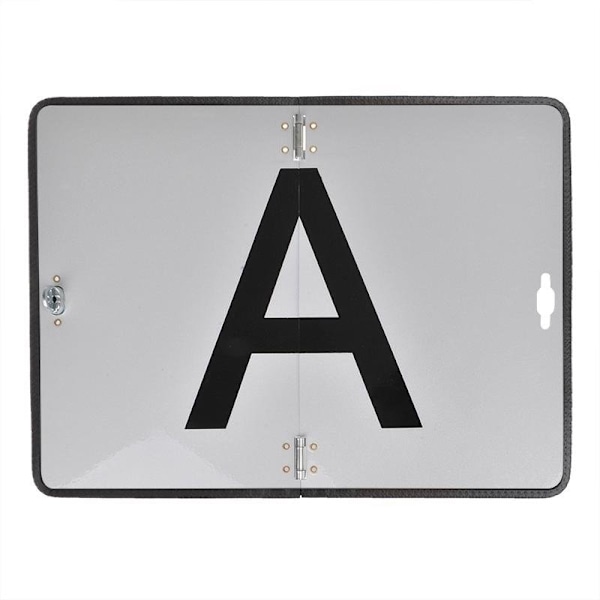 Bakre varningsskylt aluminium "A"