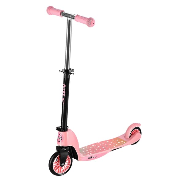 2-i-1 lyserød scooter til børn
