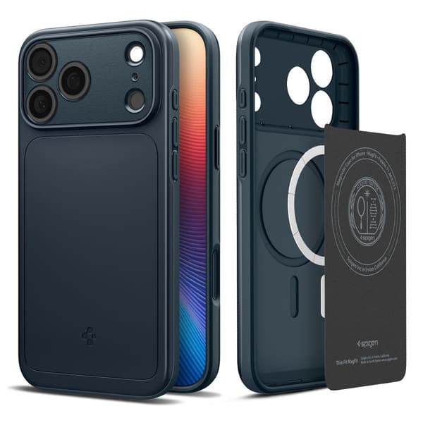 Spigen Tyndt Magsafe-cover til iPhone 17 Pro Max - Marineblå