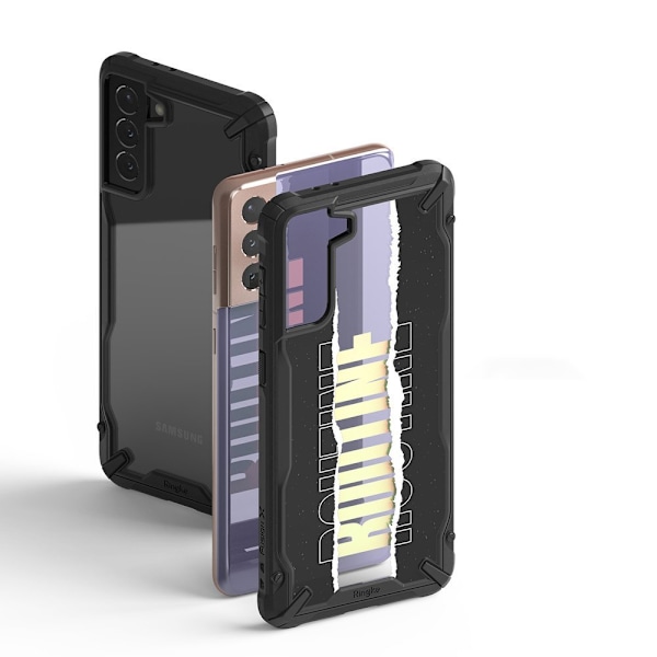 Pansret etui med ramme til Galaxy S21+ 5G Fusion X Design Routine sort