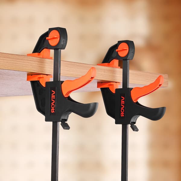 Sæt med stangklemmer, 2x12" og 2x6", 70 kg Quick-Grip