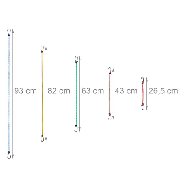 Bungee Cord Set med 24 st