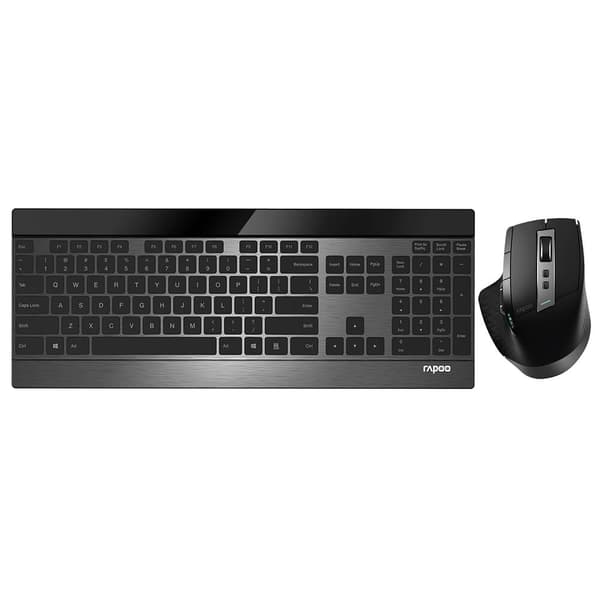 RAPOO näppäimistö/hiirisarja 9900M Wireless Multi-Mode Black