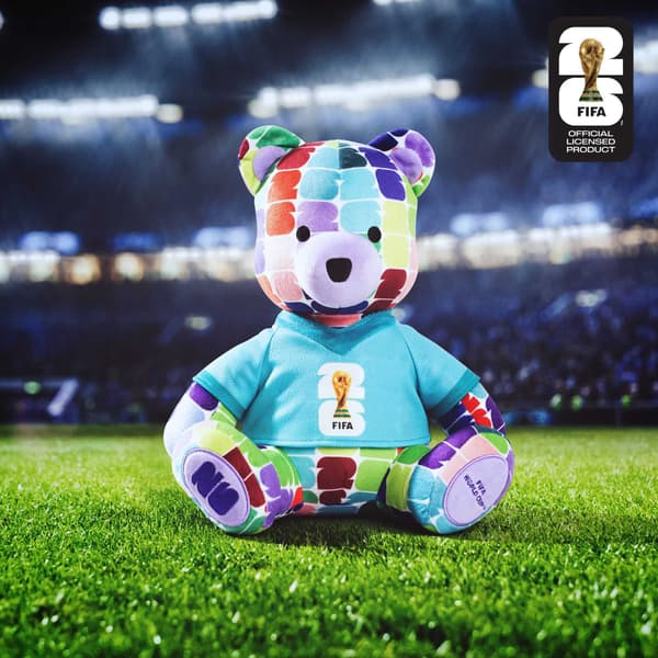 FIFA World Cup Plysfodboldbjørn, 25 cm