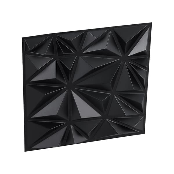 3D-vægpaneler, PVC-diamantfliser, matsort, 33-pak