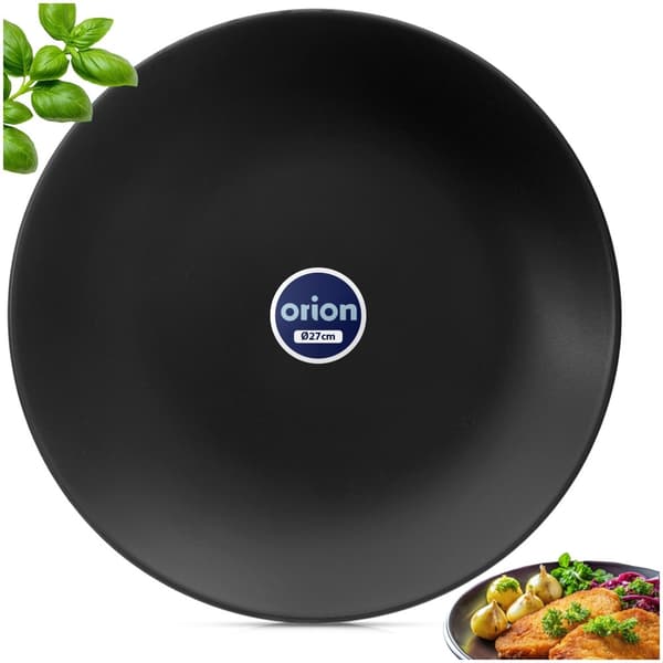 Mattallrik keramik svart 27 cm