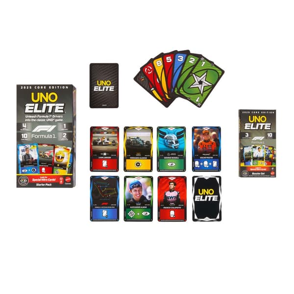UNO Elite F1 Booster Pack -korttipeli